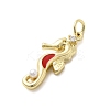 Brass Micro Pave Cubic Zirconia Pendants KK-A278-04G-01-2