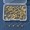 40Pcs 304 Stainless Steel Ball Post Stud Earring Findings STAS-FS0001-76G-6