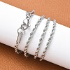 Tarnish Resistant 304 Stainless Steel Rope Chain Necklaces LS-STAS-M174-008P-A-4