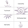 201 Stainless Steel Charms STAS-CJC0007-01-4