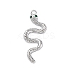 Brass Micro Pave Cubic Zirconia Pendants KK-Q042-01P-1