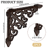 Cast Iron Decorative Brackets for Shelves AJEW-WH0348-94-2