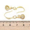 Brass Micro Pave Clear Cubic Zirconia Dangle Earrings EJEW-F362-14G-5