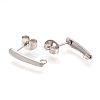 Non-Tarnish 304 Stainless Steel Stud Earring Findings STAS-Q223-04-2