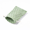 Polycotton(Polyester Cotton) Packing Pouches Drawstring Bags ABAG-T007-01F-2