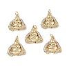 Brass Micro Pave Cubic Zirconia Pendants KK-E068-VF281-4