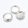 Tarnish Resistant 304 Stainless Steel Locket Pendants STAS-G146-16P-2