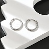 Tarnish Resistant 201 Stainless Steel Huggie Hoop Earrings EJEW-L250-01I-P-3