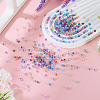 520Pcs Transparent Colours Rainbow Glass Seed Beads GLAA-TA0003-95-5