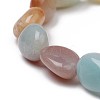 Natural Flower Amazonite Stretch Beaded Bracelets BJEW-K213-C17-3