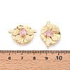 Brass Micro Pave Cubic Zirconia Pendants KK-N263-10G-3