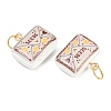 Printed Opaque Acrylic Pendants SACR-P036-01B-G-2