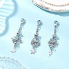 3Pcs 304 Stainless Steel Macrame Pouch Empty Stone Holder Pendant Decorations HJEW-JM04380-02-2