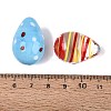 24Pcs Handmade Lampwork Egg Display Decorations LAMP-N034-29-4
