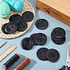 30Pcs Wood Buttons BUTT-OC0001-50B-5