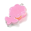 Translucent Resin Pendants RESI-G078-01H-2