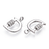 Rhodium Plated 925 Sterling Silver Micro Pave Cubic Zirconia Charms STER-T004-12P-3