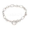 Tarnish Resistant Unisex 304 Stainless Steel Figaro Chain Bracelets LS-BJEW-H541-06A-P-6