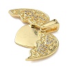Brass Micro Pave Cubic Zirconia Pendants KK-L257-09G-2
