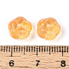 Transparent Glass Flower Beads GLAA-T030-04D-3