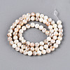 AB Color Natural Freshwater Shell Beads Strands X-BSHE-T014-40B-2