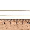 0.6MM Brass Box Chain Necklaces NJEW-G341-01G-5