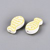 Handmade Porcelain Ceramic Beads PORC-Q005-05H-2