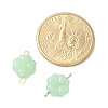2Pcs 2 Colors Spray Painted Glass Imitation Jade Connector Charms PALLOY-JF03525-01-4