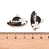 Rack Plating Alloy Enamel Pendants ENAM-N056-422-4