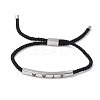 Word WWJD Polyester Cord Slider Bracelets BJEW-P384-01P-6