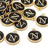 Golden Plated Alloy Charms LS-ENAM-S118-02N-4