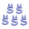 Rack Plating Spray Painted Alloy 2-Loop Link Pendants PALLOY-N176-01S-1