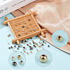 2400Pcs 4 Colors Round CCB Plastic Spacer Beads CCB-PA0001-05B-4