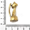 Brass Cat Miniature Figurine Statues KK-S335-02AB-B-3