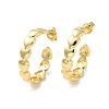Rack Plating Brass Heart Wrap Stud Earrings EJEW-I268-06G-1