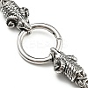 304 Stainless Steel Byzantine Chain Necklaces NJEW-D046-04AS-2