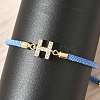 Adjustable Nylon Cord Bracelets X-BJEW-C096-01G-08-3