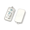 304 Stainless Steel Rhinestone Pendants STAS-L308-02B-P-2
