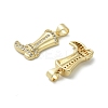 Brass Micro Pave Cubic Zirconia Pendants LS-KK-D384-04G-2