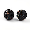 Polymer Clay Pave Rhinestone Beads RB-T018-01I-1
