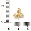 925 Sterling Silver Pave Clear Cubic Zirconia Flower Pendant Bails STER-P068-06G-3