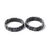 Rectangle Natural Labradorite Beads Stretch Bracelets for Women Men BJEW-Z149-01F-4