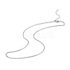Non-Tarnish 304 Stainless Steel Cable Chain Necklace for Men Women STAS-B039-05P-1