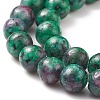 Round Dyed Natural Gemstone Bead Strands LS-G-R345-8mm-15-3