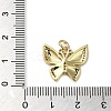 Brass Micro Pave Clear Cubic Zirconia Pendants KK-U005-01N-G-3