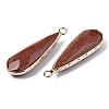 Synthetic Goldstone Pendants G-S359-319D-3
