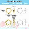 80Pcs Tibetan Style Alloy Bead Frame TIBE-YW0001-78-2