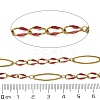 304 Stainless Steel Enamel Link Chains CHS-U003-01G-09-2