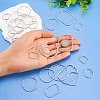24Pcs 6 Styles Alloy Open Back Bezel Pendants FIND-TA0005-14-6