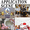 36Pcs 2 Colors Paper Glitter Star Wall Decoration AJEW-SP0001-16A-5